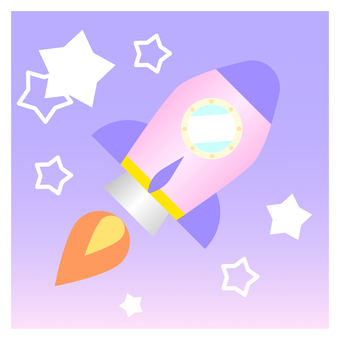 ロケット3 ロケット,sf,宇宙旅行,飛ぶ,発射,宇宙船,宇宙,シンプル,炎,ワンポイントのイラスト素材