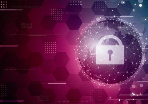 紫色のサイバーセキュリティのイメージ素材 紫色のサイバーセキュリティのイメージ素材 デジタル,サイバー,セキュリティ,鍵,幾何学,ライン,六角形,光,パーティクル,スタイリッシュのイラスト素材
