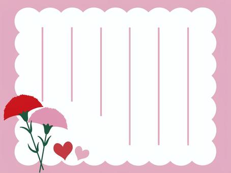 Carnation pink vertical writing paper, , JPG and PNG