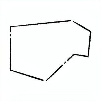 手描きのカクカクの吹き出し63 吹き出し,フレーム,見出し,あしらい,タイトル,カクカク,直線,角,多角,多角形のイラスト素材