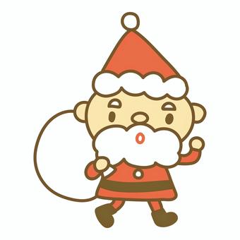 走るサンタクロース