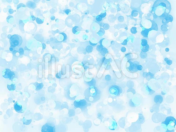 優しい悲しみ水玉 水玉,青,泡のイラスト素材