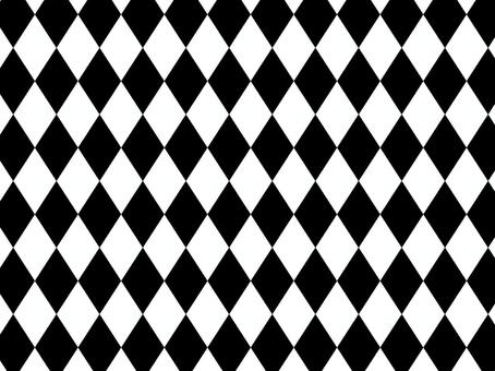 白と黒のダイヤ柄 ダイヤ柄,モノクロ,黒,格子柄,ダイヤモンドチェック,模様,シンプル,素材,ひし形,デザインのイラスト素材