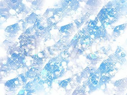 青く冷たい氷と輝く光のイメージの水彩背景