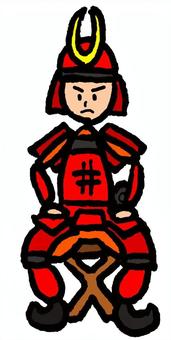 samurai samurai military commander red armor, , JPG and PNG