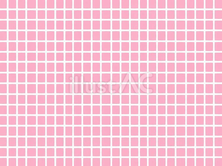 細かいタイル模様・チェック模様（赤） タイル,ブロック,チェックのイラスト素材