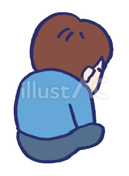 男子 後ろ向き