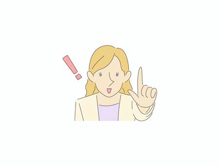 ひらめく外国人キャリアウーマン アイデア,直感,発想,創造力,インスピレーション,発見,カラー,外国人,ビジネスウーマン,会社員のイラスト素材