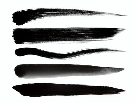 和風筆線 かすれ・にじみ5本セット 和風筆線 かすれ・にじみ5本セット 筆線,手書き,筆,和柄,柄,かすれ,擦れ,年賀状,すれ,和素材のイラスト素材