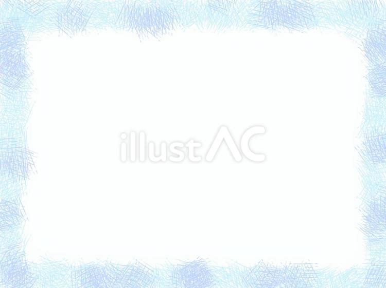 網のようなフレーム フレーム,爽やか,水色のイラスト素材