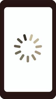 Illustration, smartphone, harden up, loading, 