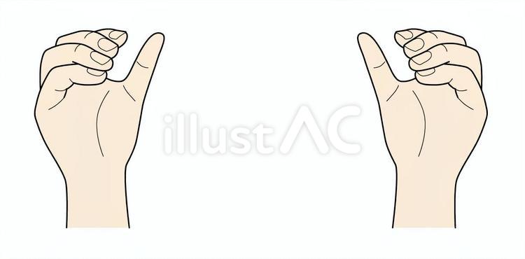 手　172　色付き 手,指,リアルのイラスト素材
