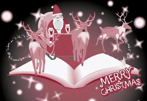 Illustration, christmas card, christmas, santa claus, 