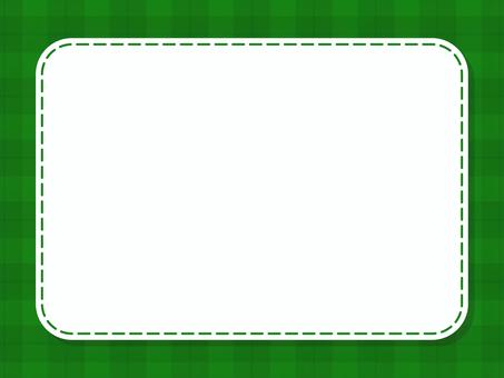 シンプルなタータンチェックのフレーム 緑 背景,チェック柄,クリスマス,冬,緑,チェック,タータン,格子柄,シンプル,かわいいのイラスト素材