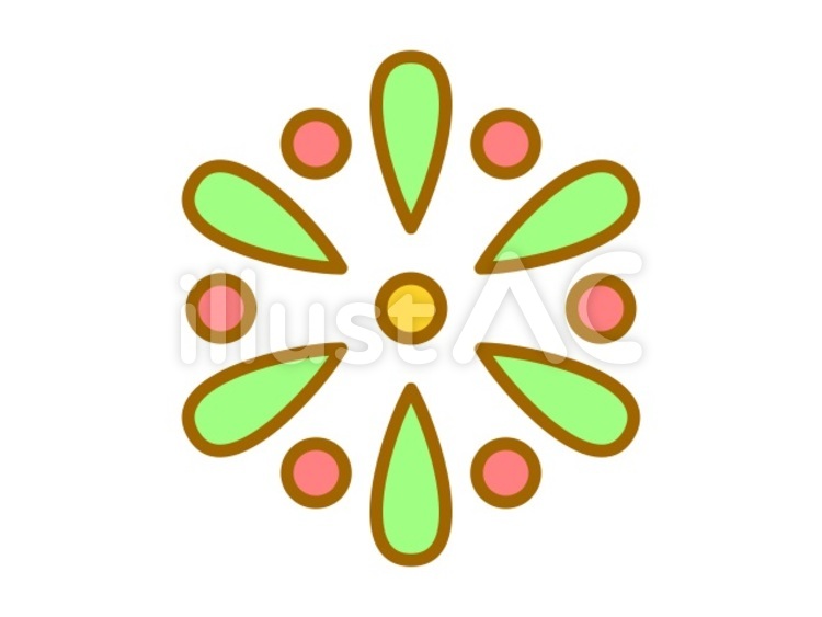 打ち上げ花火　黄緑赤 花火,打ち上げ花火,夏のイラスト素材