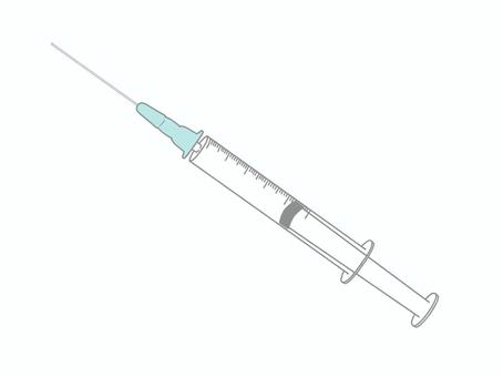 注射器 注射器,注射針,シリンジ,注射,ワクチン,予防接種,採血,医療機器のイラスト素材