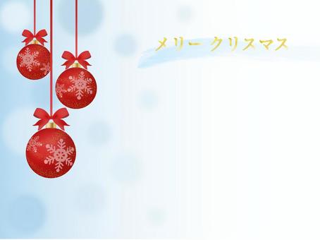 クリスマスの飾り_フレーム2 クリスマス,クリスマスボール,リボン,オーナメントボール,ボーブル,フレーム,ボール,冬,飾り,オーナメントのイラスト素材