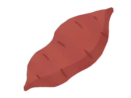 さつまいものアイコン さつまいも,サツマイモ,食べ物,皮,イラスト,透過,挿絵,線画なし,フラットカラー,秋のイラスト素材