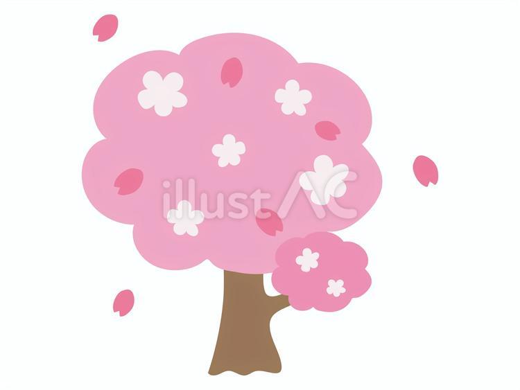 桜の木 桜,木,植物のイラスト素材