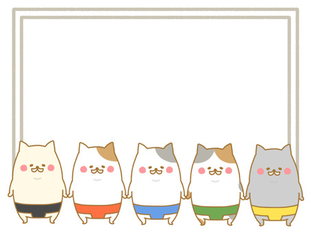 Cat mustache sumo wrestler 2, cat, tiny, animal, JPG and PNG