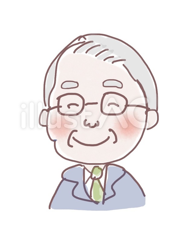 おじさん おじいちゃん,おじいさん,おじさんのイラスト素材