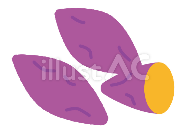 さつまいも 芋,さつまいも,秋のイラスト素材