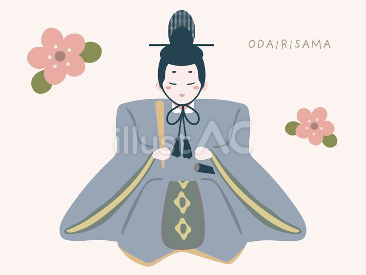 お内裏様 雛人形,お内裏様,烏帽子のイラスト素材