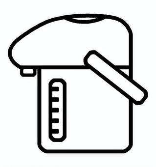 電気ポット 電気ポット 電気ポット,ポット,お湯,湯沸かし,熱湯,沸騰,電化製品,家電,電力,電気のイラスト素材