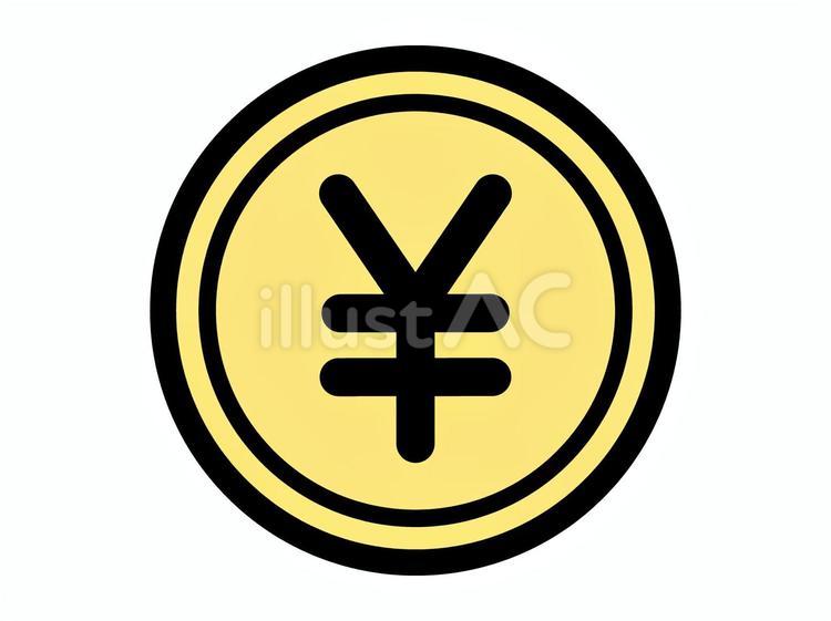 円マーク、コインのイラスト お金,円マーク,コインのイラスト素材