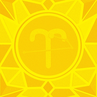 シームレスなモザイク牡羊座　ｐ エンボス おひつじ座,牡羊座,星占い,ホロスコープ,占星術,12星座,宇宙,天体,天文,ギリシャ神話のイラスト素材