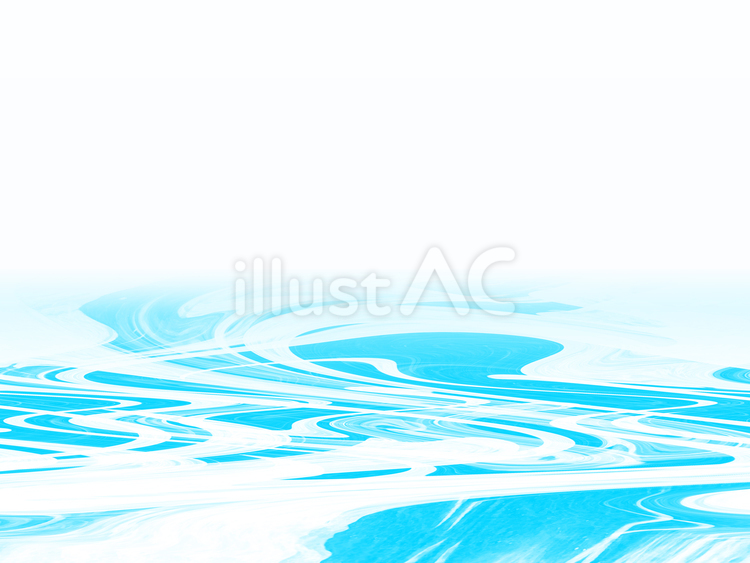 白と水色のフルイドアートによる波模様イラスト - No: 26455788｜無料イラスト・フリー素材なら「イラストAC」