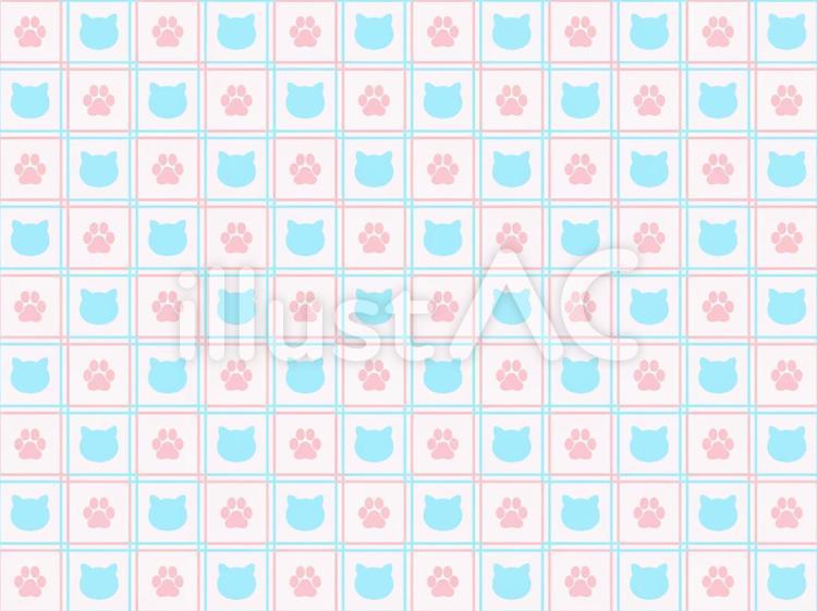 猫 チェック 肉球 柄 ピンク 背景イラスト No 無料イラストなら イラストac 猫 チェック 肉球 柄 ピンク 背景イラスト No 無料イラストなら イラストac