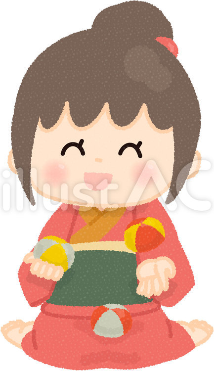 お手玉をする女の子イラスト No 無料イラストなら イラストac