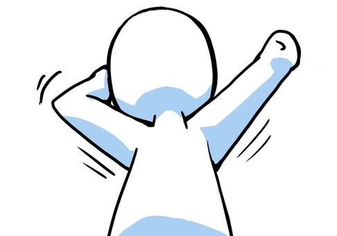 伸びをする人 ストレッチ,伸び,リフレッシュ,一息,気分転換,シンプル,棒人間のイラスト素材