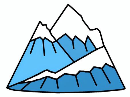 山 山 山,地形,風景,田舎,山脈,イラストのイラスト素材