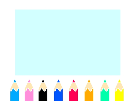 下１列の色鉛筆 １列,色鉛筆,文房具,背景,鉛筆,壁紙,画材,シンプルのイラスト素材