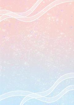 上品リボンのキラキラ背景