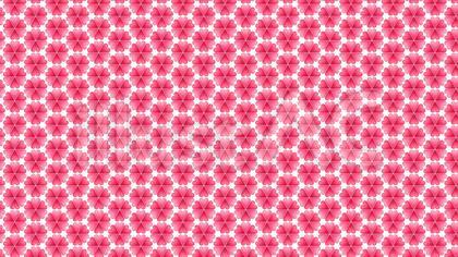 赤色のぷっくりハート型花びら花模様