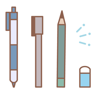 Illustration, middle school, stationery, pencil, 