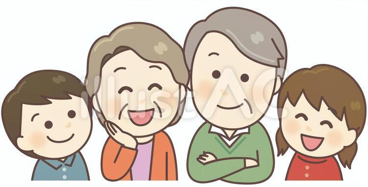 祖父母と孫イラスト No 無料イラストなら イラストac