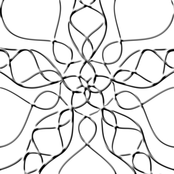 Geometric pattern metal, flower, pattern, line drawing, JPG and PNG