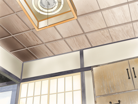 和室の天井 和室,天井,木造,部屋,和のイラスト素材