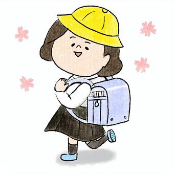 Entrance ceremony girl school bag, JPG and PNG Entrance ceremony girl school bag, school bag, entrance ceremony, girl, JPG and PNG