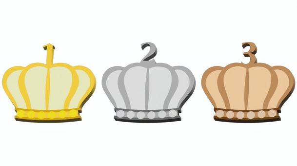 ランキングアイコン ランキングアイコン 王冠,金銀銅,勲章,優勝,準優勝,3位,ランキング,アイコン,マークのイラスト素材