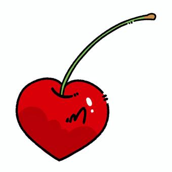 cherries, cherries, foodstuff, hand drawn, JPG and PNG