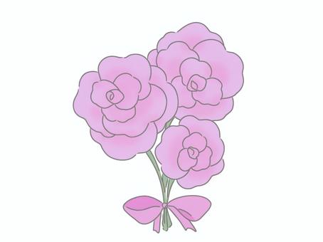 推し活に使える素材　バラ　ピンク バラ,花,植物,花束,挿絵,装飾,ピンクのイラスト素材