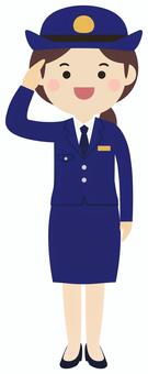 Illustration, female police officer, policewoman, police officer, 