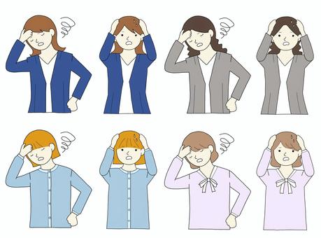 Illustration, female, people, icon, 