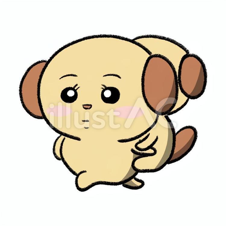 おんぶをしているワンちゃん 犬,おんぶ,助けるのイラスト素材