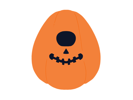 ハロウィン飾りの一つ目ジャックオランタン ジャックオランタン,ハロウィン,かぼちゃ,パンプキン,ハロウィーン,ジャック・オー・ランタン,お化けかぼちゃ,かぼちゃちょうちん,手描き,オシャレのイラスト素材